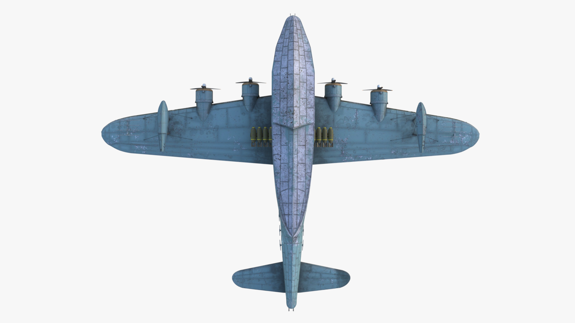Short S25 Sunderland - Flying Boat WW2 Low-poly 3D model_15