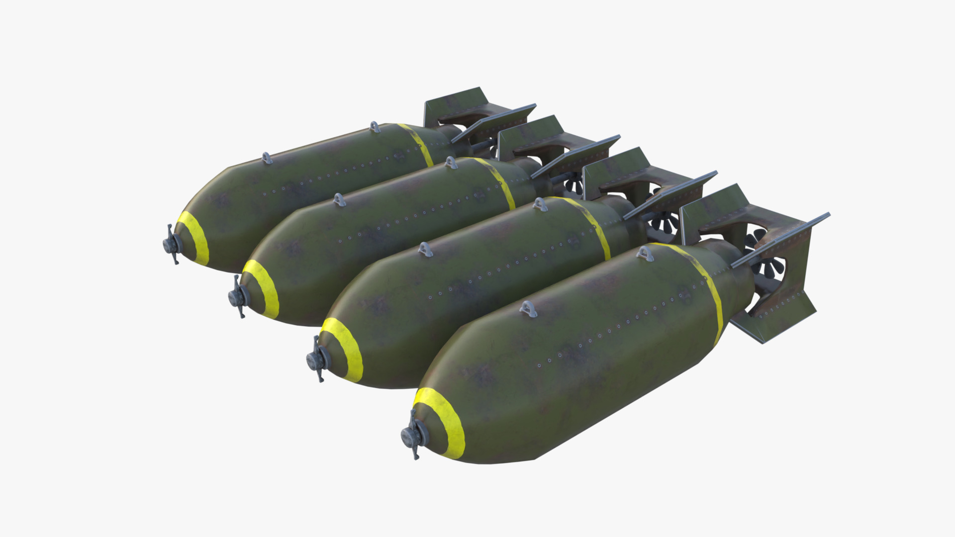 Short S25 Sunderland - Flying Boat WW2 Low-poly 3D model_10