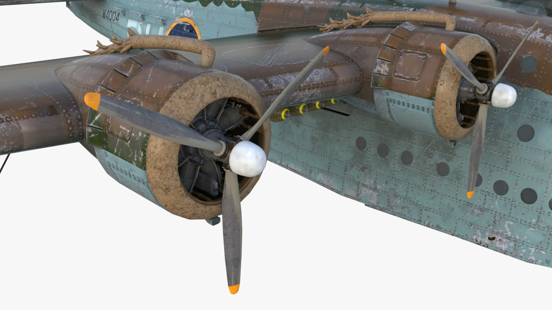 Short S25 Sunderland - Flying Boat WW2 Low-poly 3D model_5