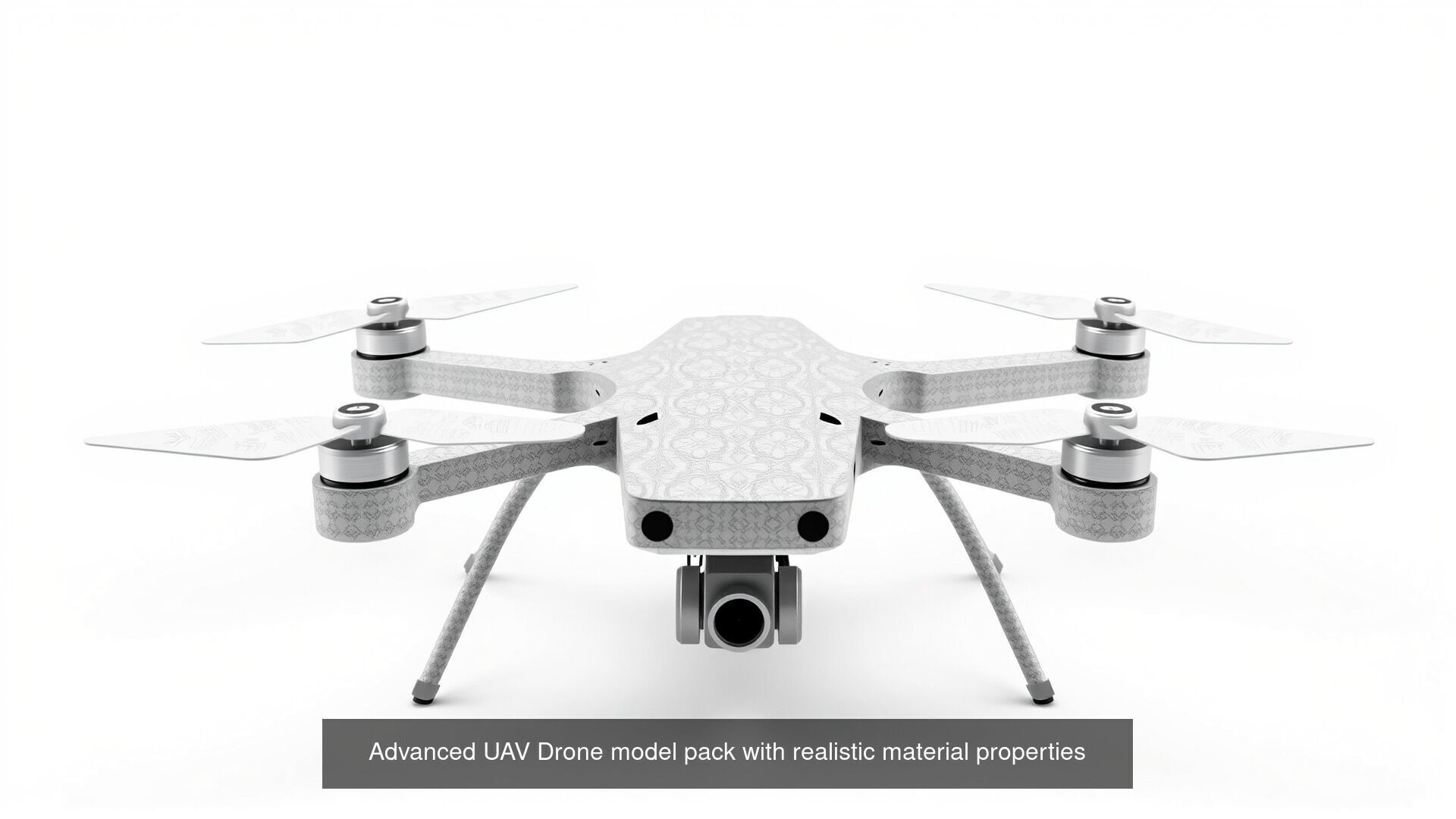 Simple Drones Pack 3D Model Collection_36