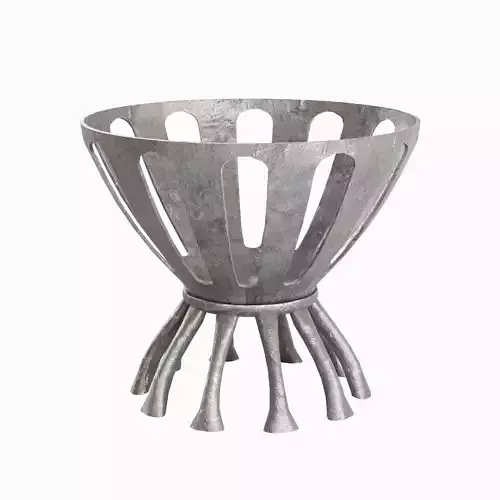 Medieval Fire Brazier 02 Low-poly 3D model
