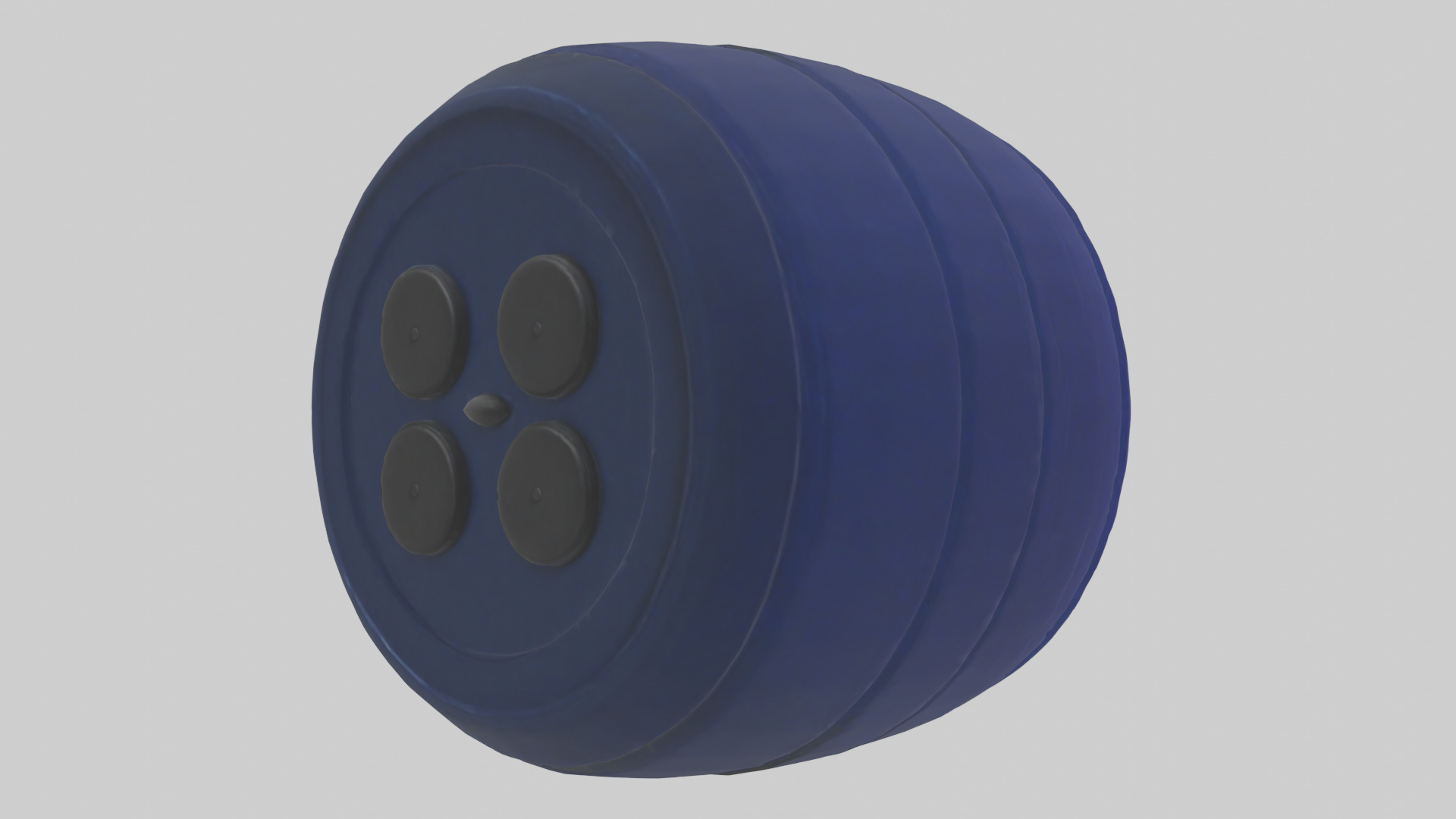 Cartoon Hockey Puck model 3D model_2