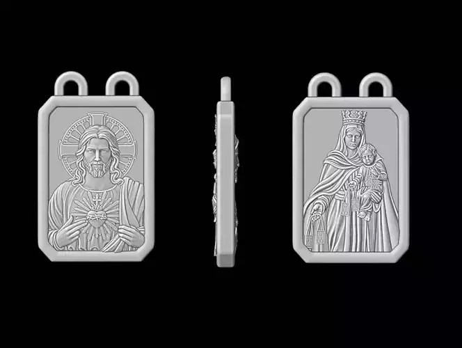 Scapular Jesus and Our Lady of Mount Carmel