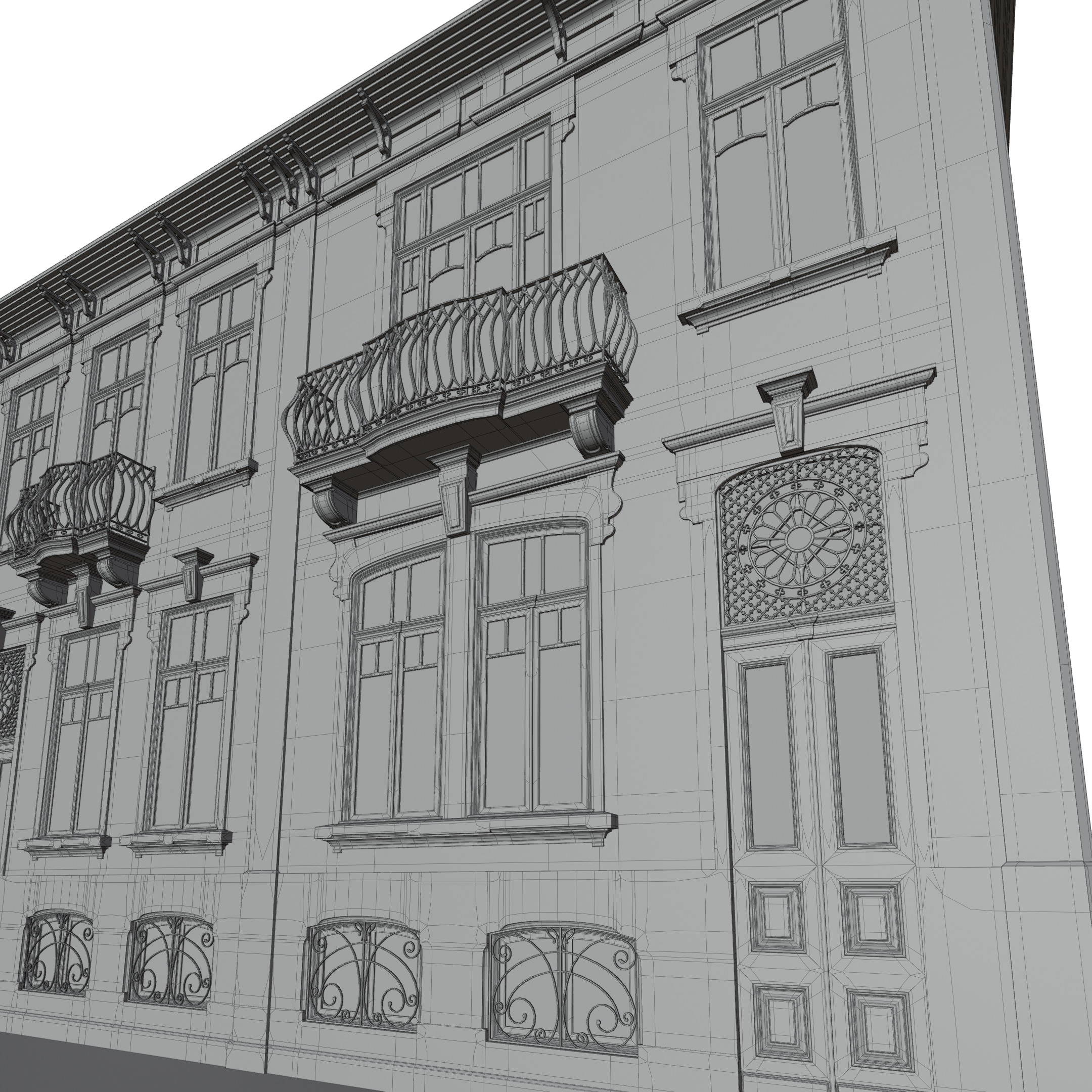 Old Townhouse I 3D model_11