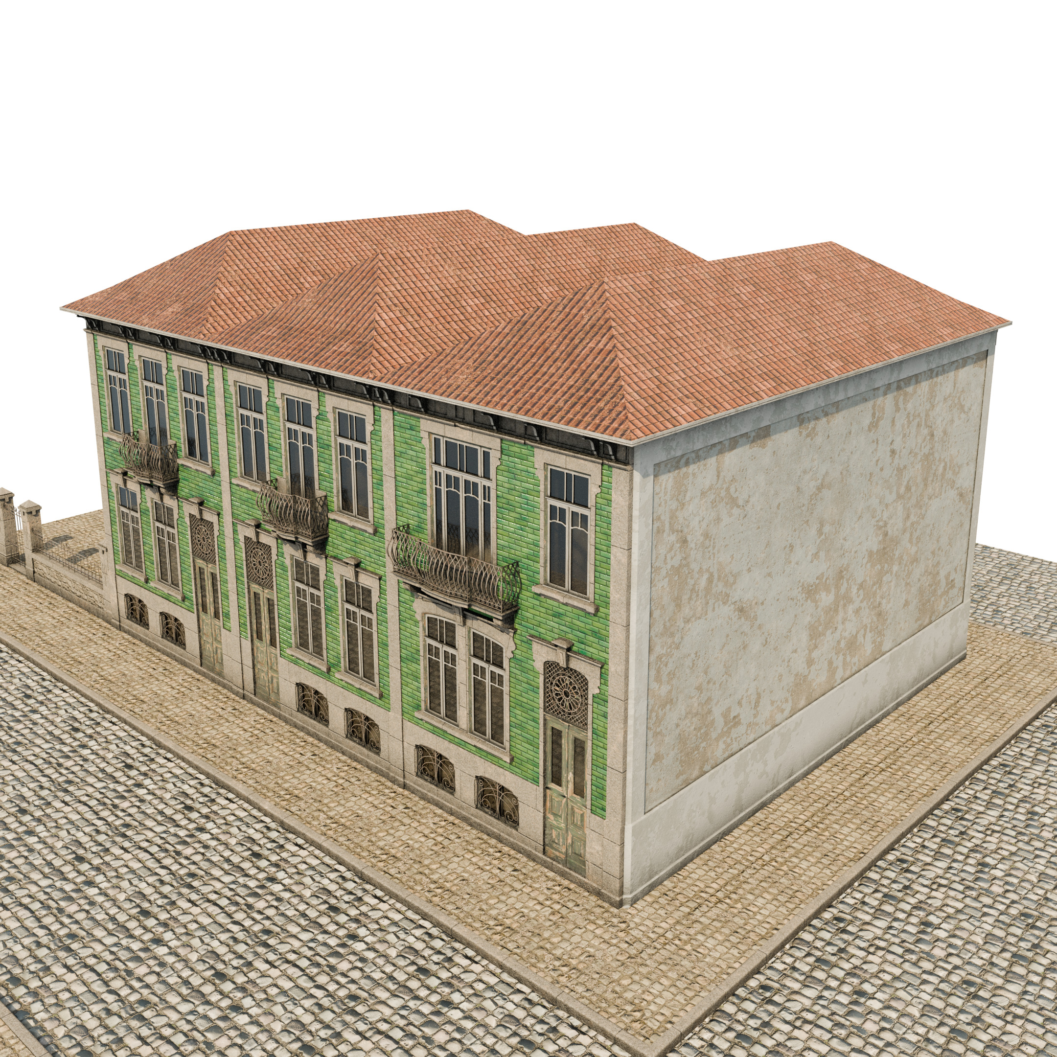 Old Townhouse I 3D model_8