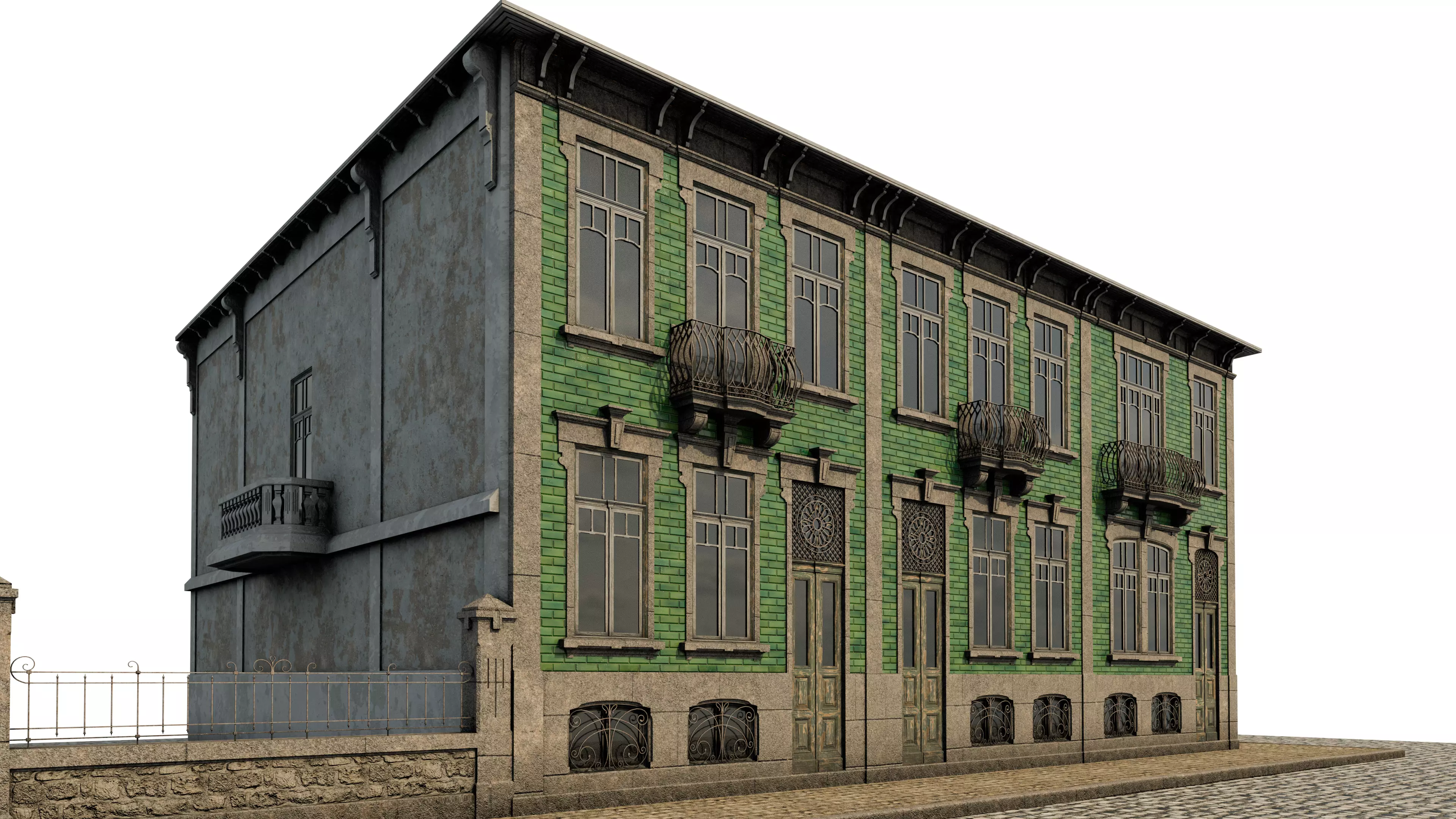 Old Townhouse I 3D model_0