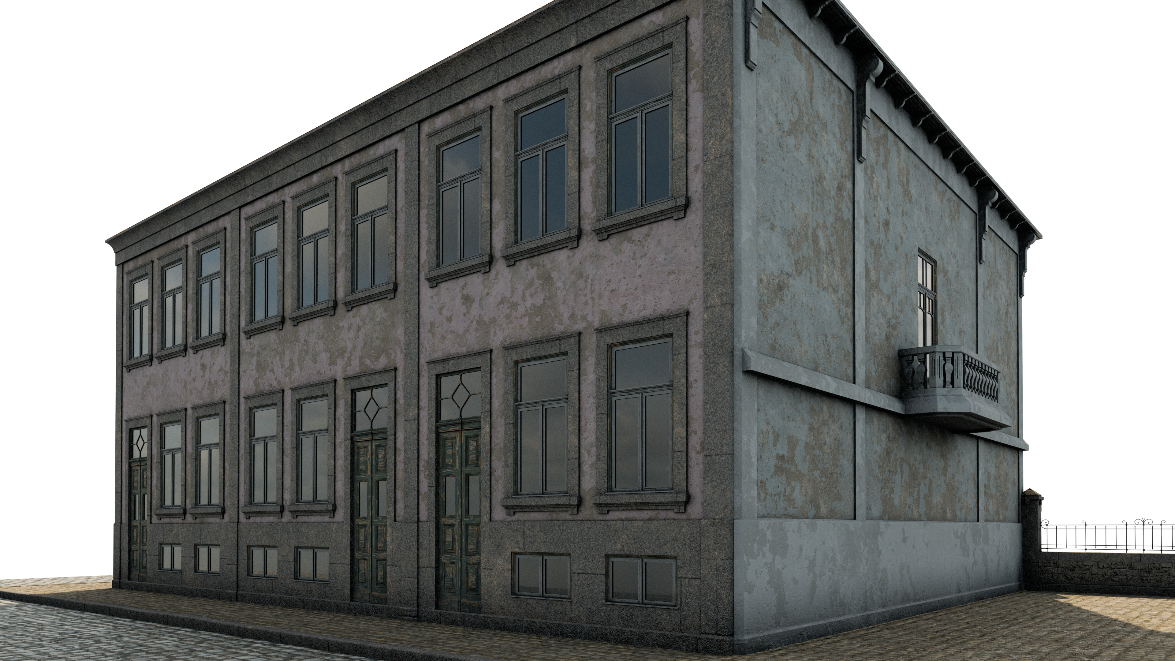 Old Townhouse I 3D model_7