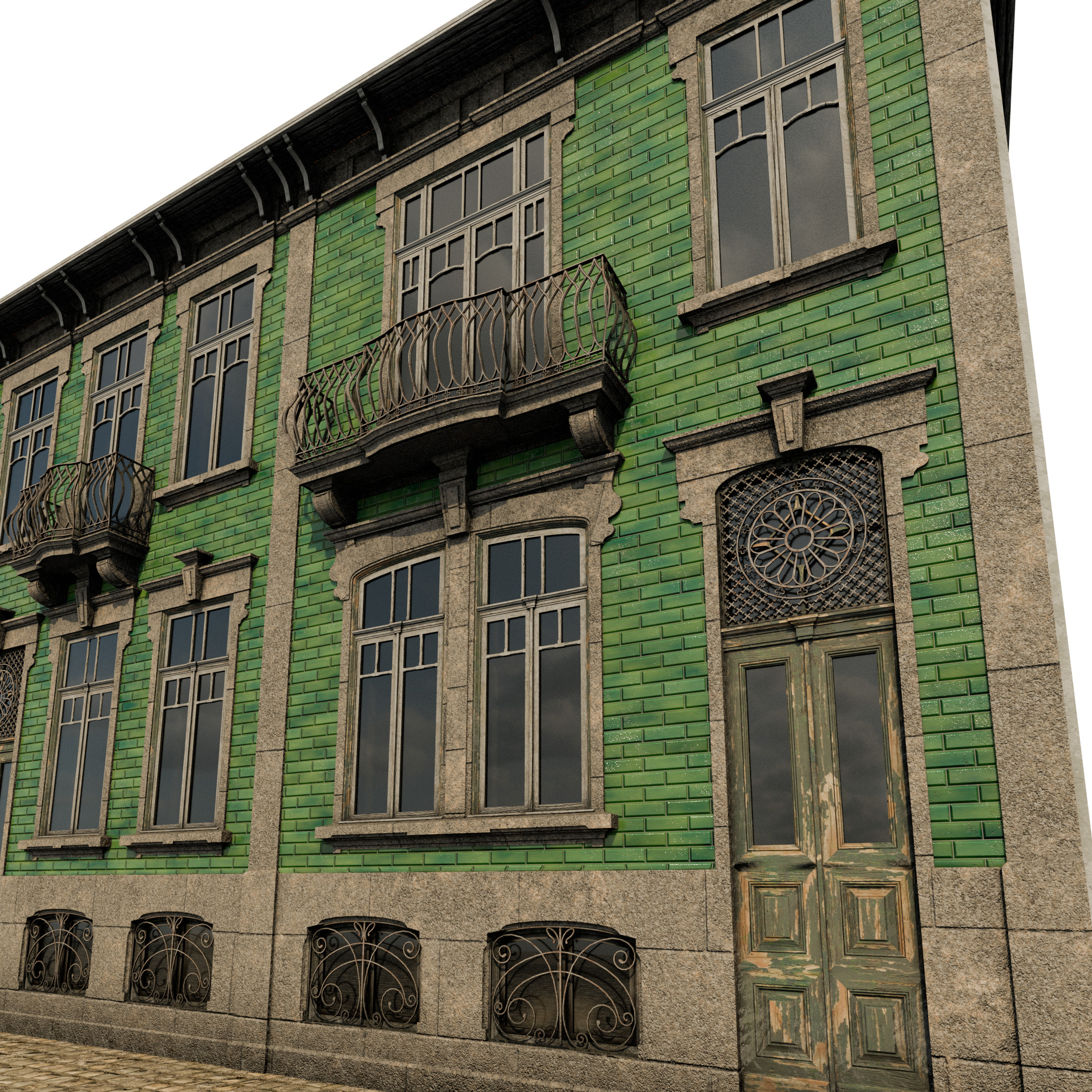 Old Townhouse I 3D model_5