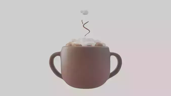 Cartoon Hot Cocoa Mug model