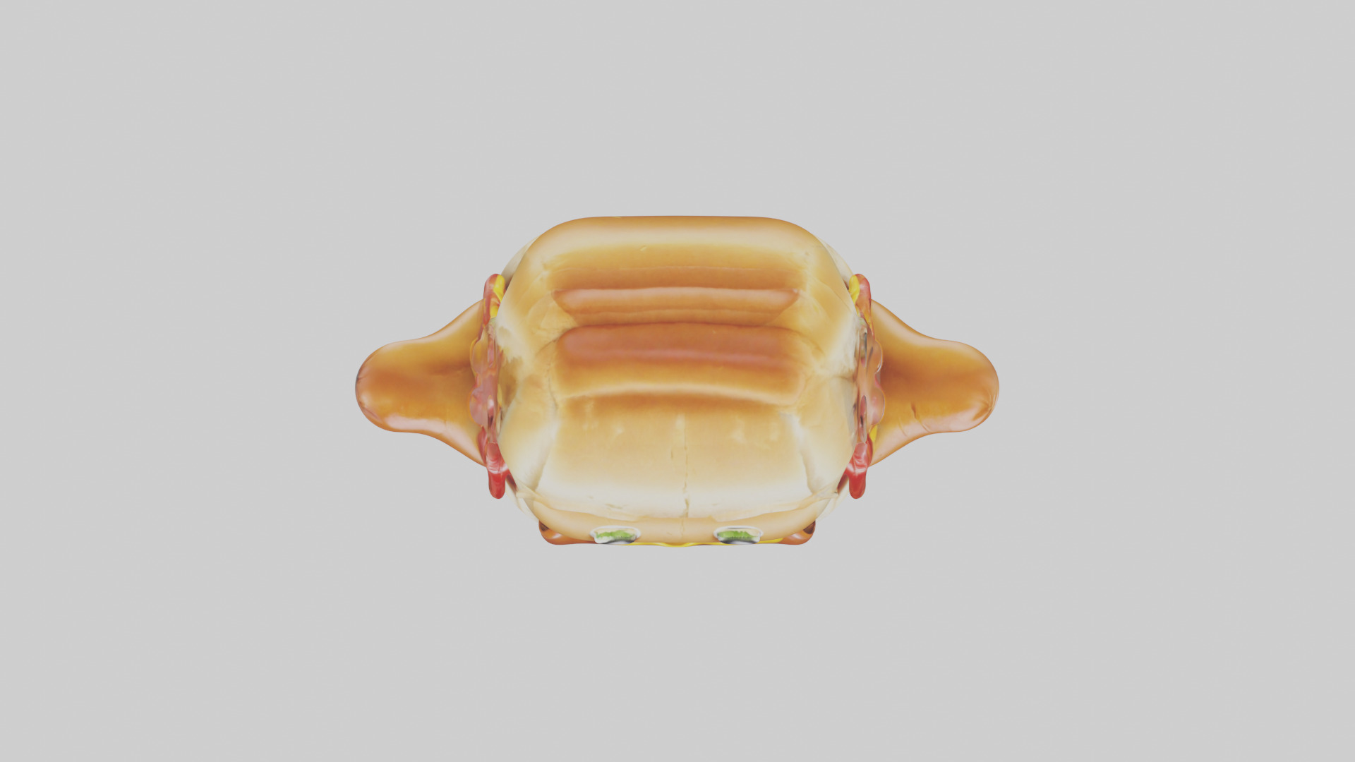 Cartoon Hot Dog model 3D model_14