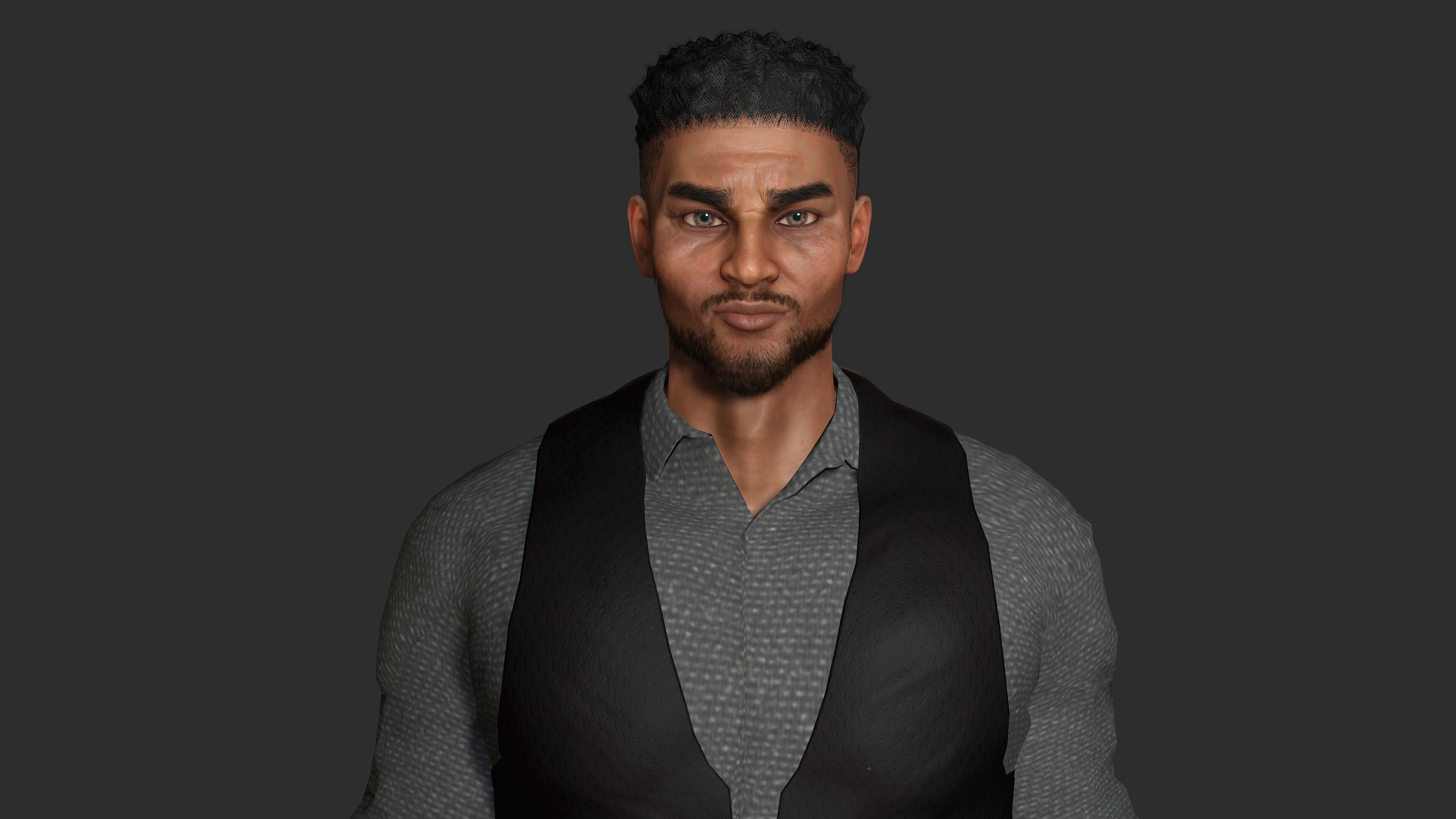 AAA 3D REALISTIC CHARACTER - BUSINESSMAN MAFIA NPC BODYGUARD Low-poly 3D model_6
