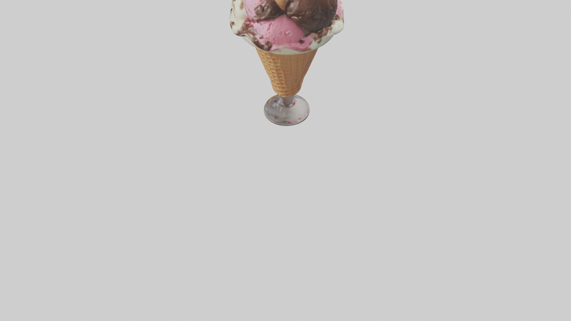 Cartoon Ice Cream Sundae model 3D model_3