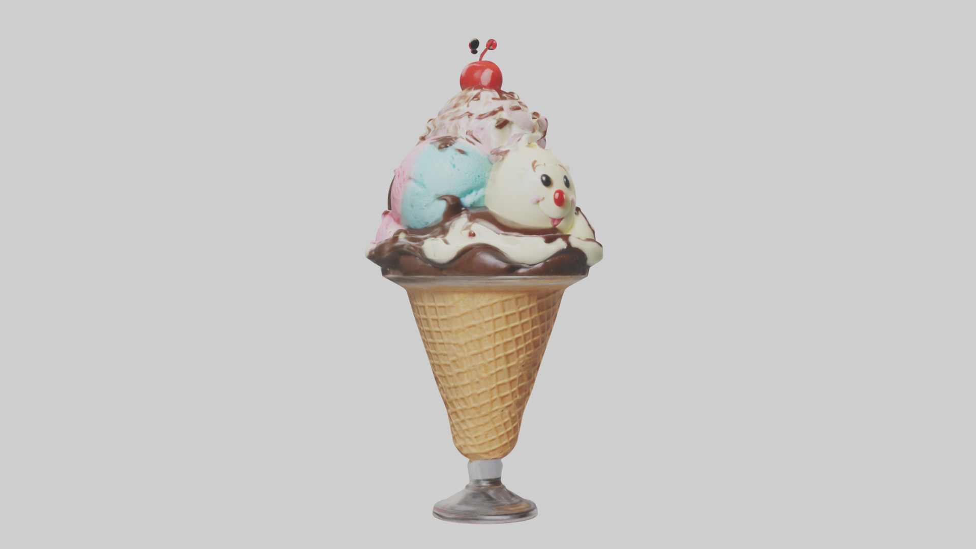 Cartoon Ice Cream Sundae model 3D model_11