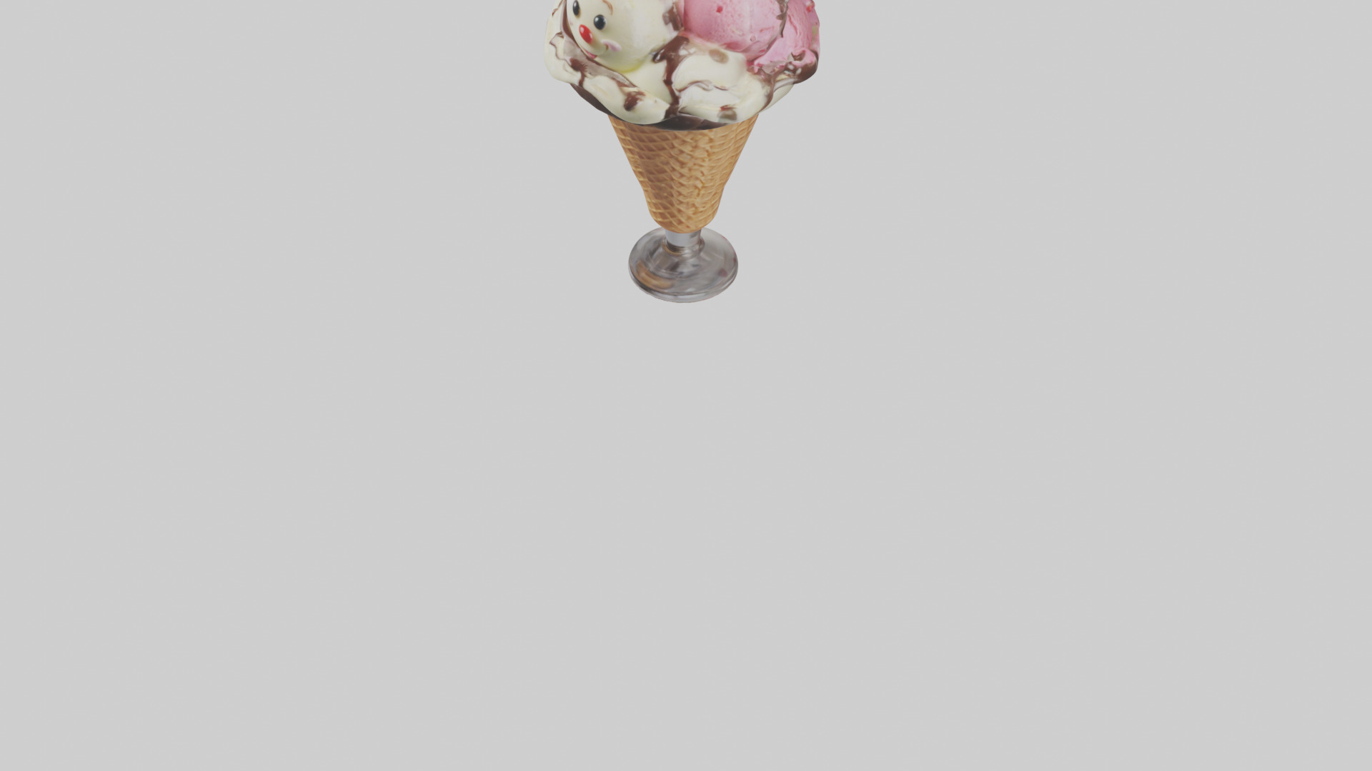 Cartoon Ice Cream Sundae model 3D model_5