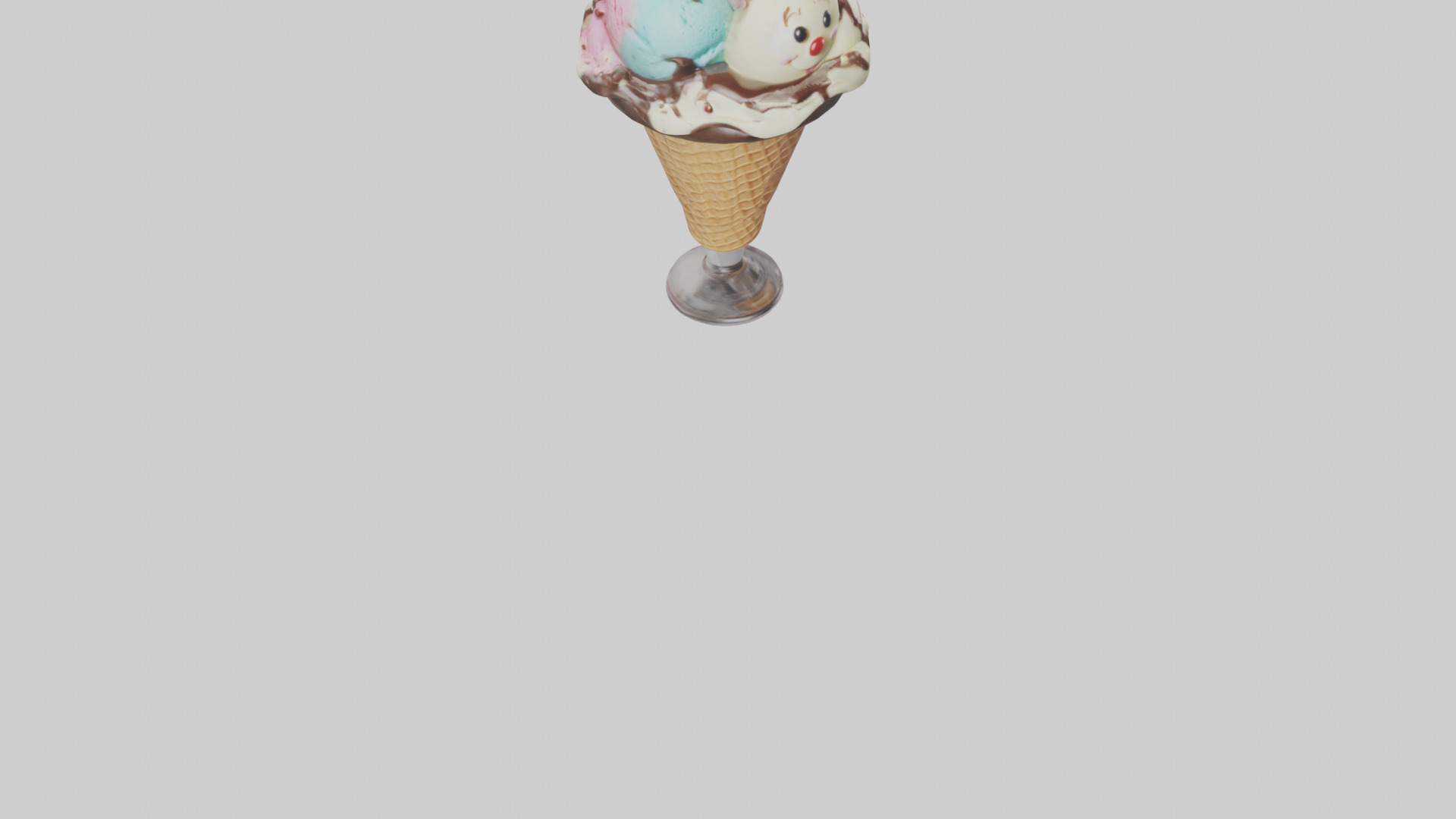 Cartoon Ice Cream Sundae model 3D model_6