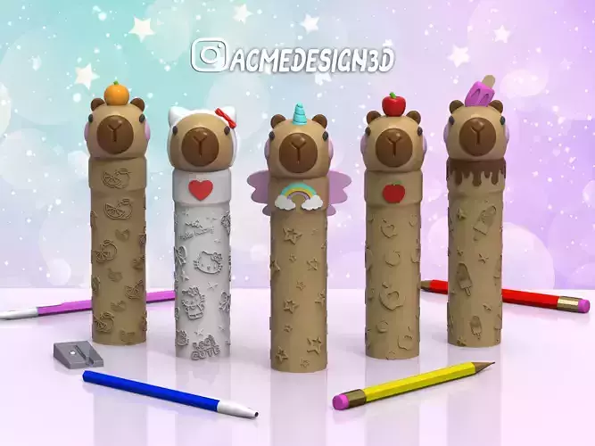 pack de cartucheras de capybara