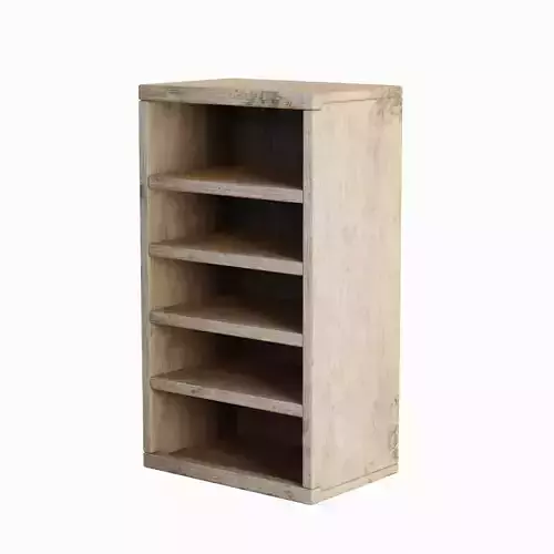 Old Wooden Bookshelf 03