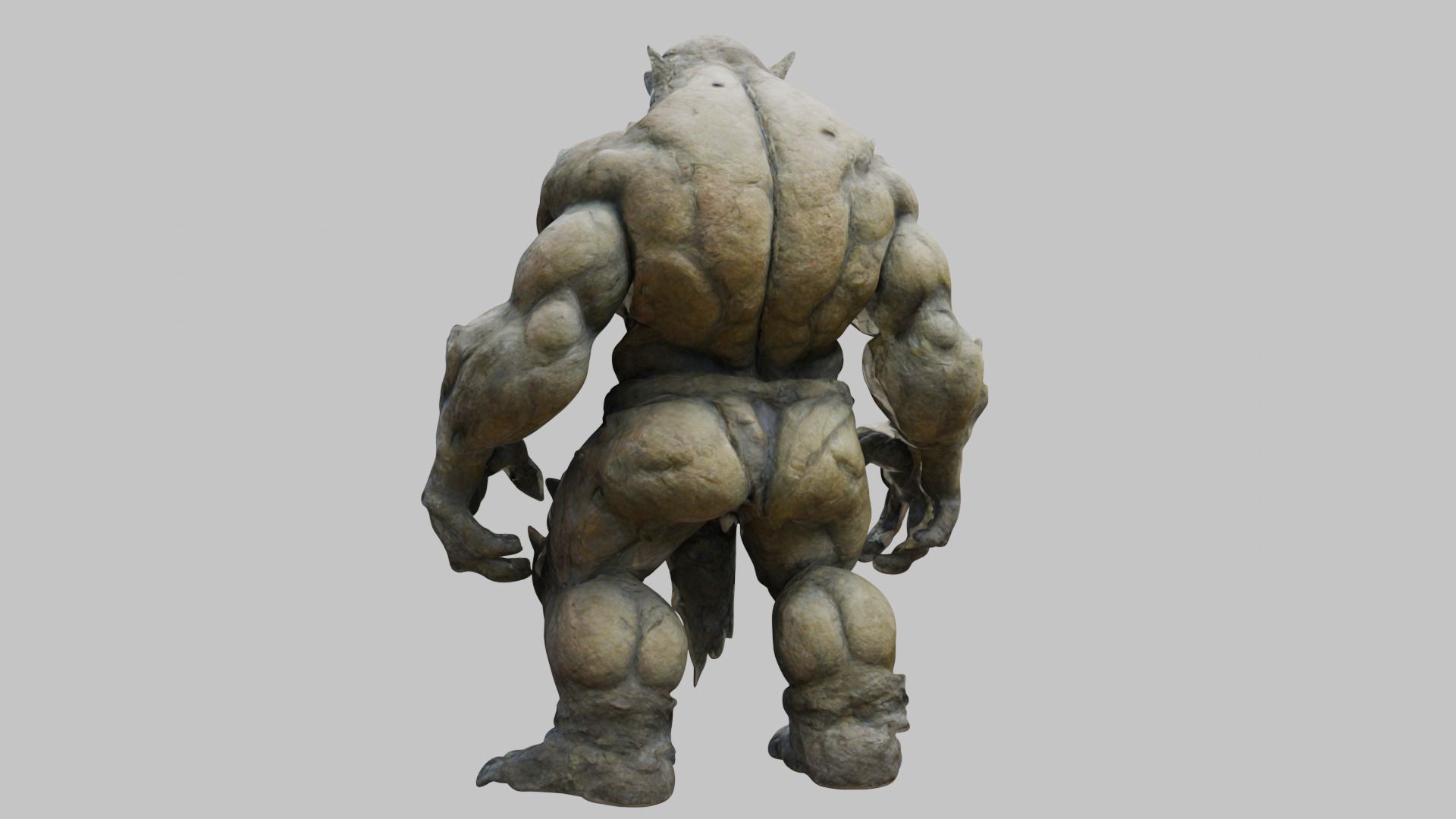 Muscular Humanoid 3D Model Low-poly 3D model_1