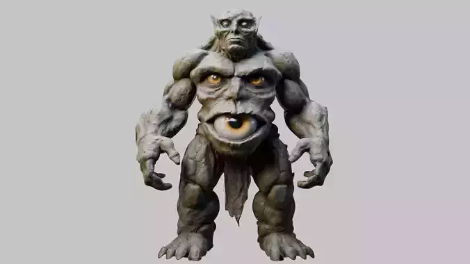 Muscular Humanoid 3D Model