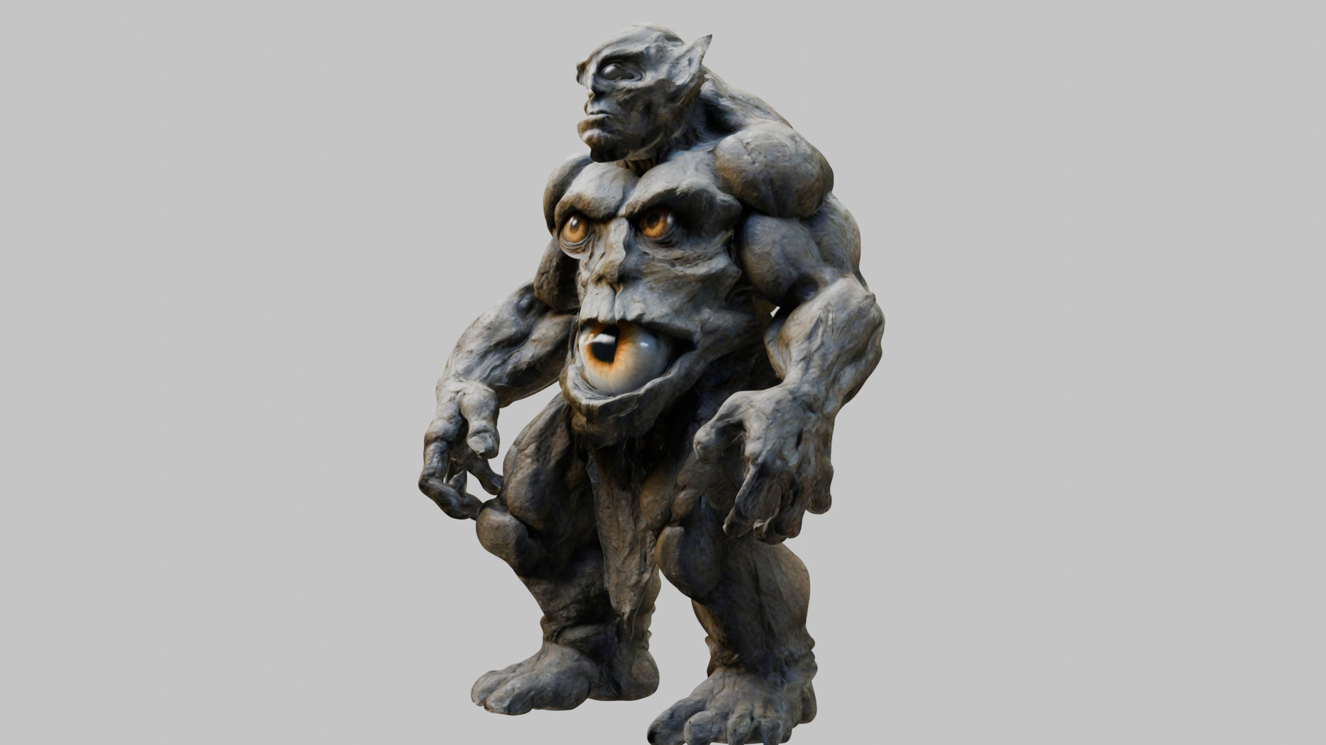 Muscular Humanoid 3D Model Low-poly 3D model_6