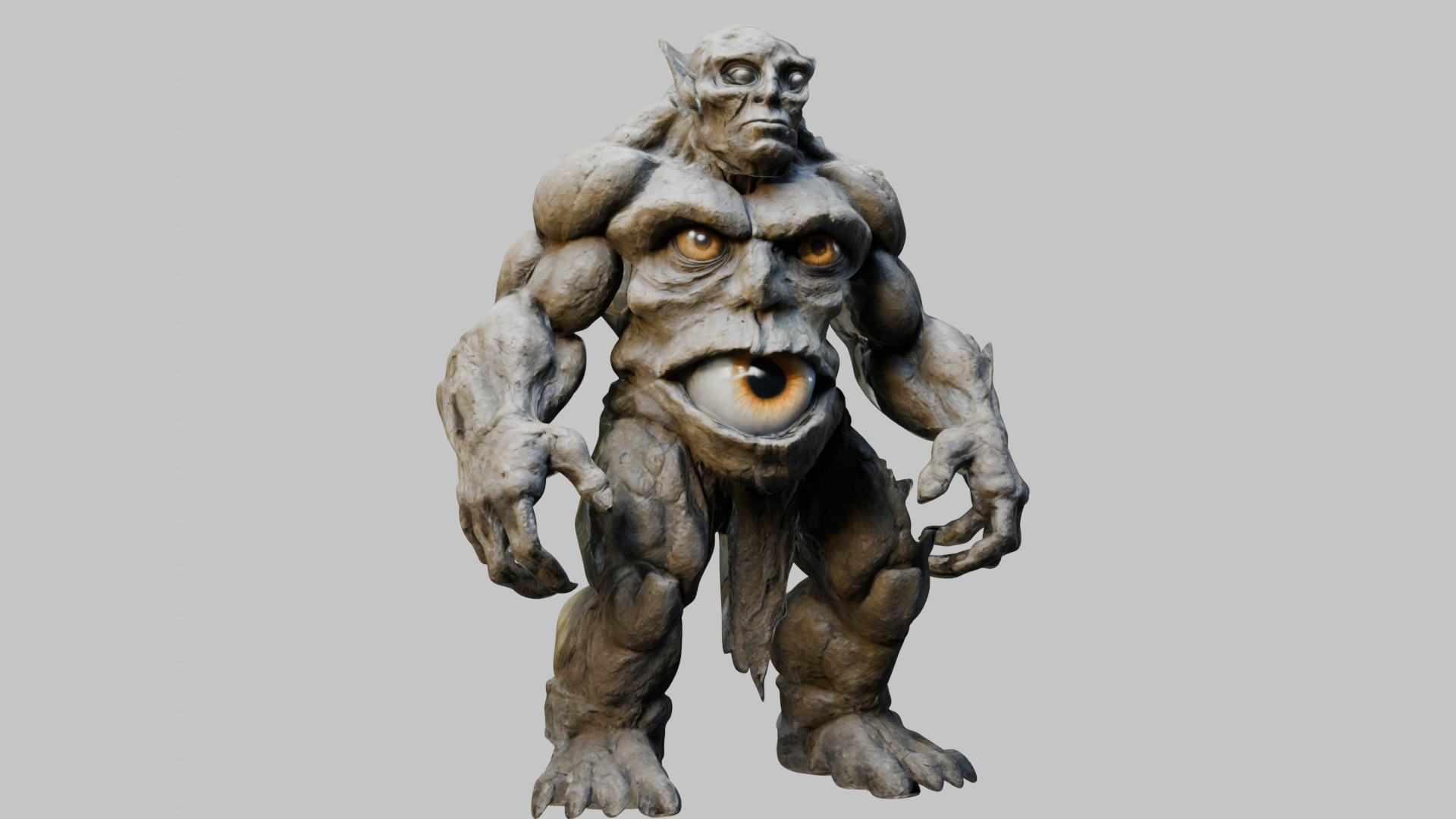 Muscular Humanoid 3D Model Low-poly 3D model_8