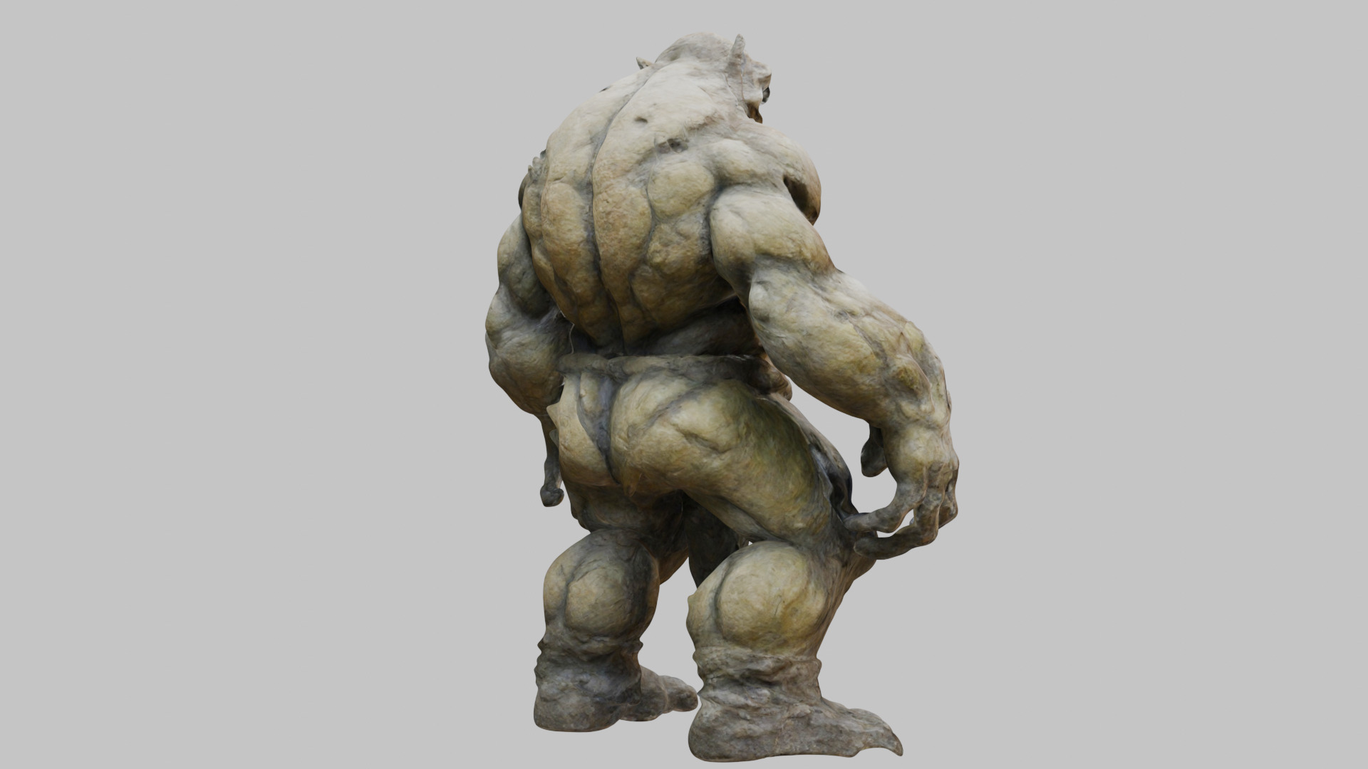 Muscular Humanoid 3D Model Low-poly 3D model_13