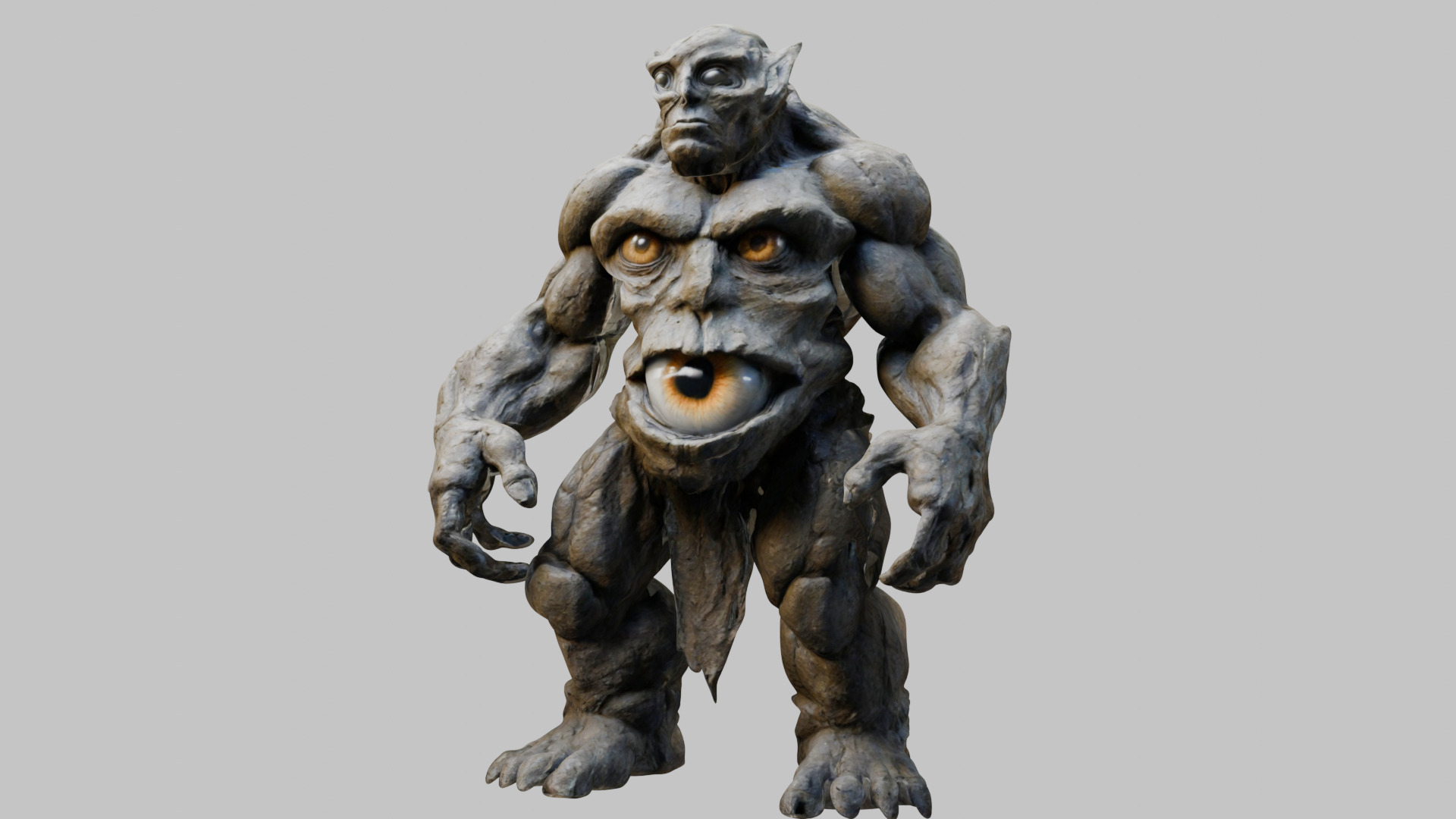 Muscular Humanoid 3D Model Low-poly 3D model_7