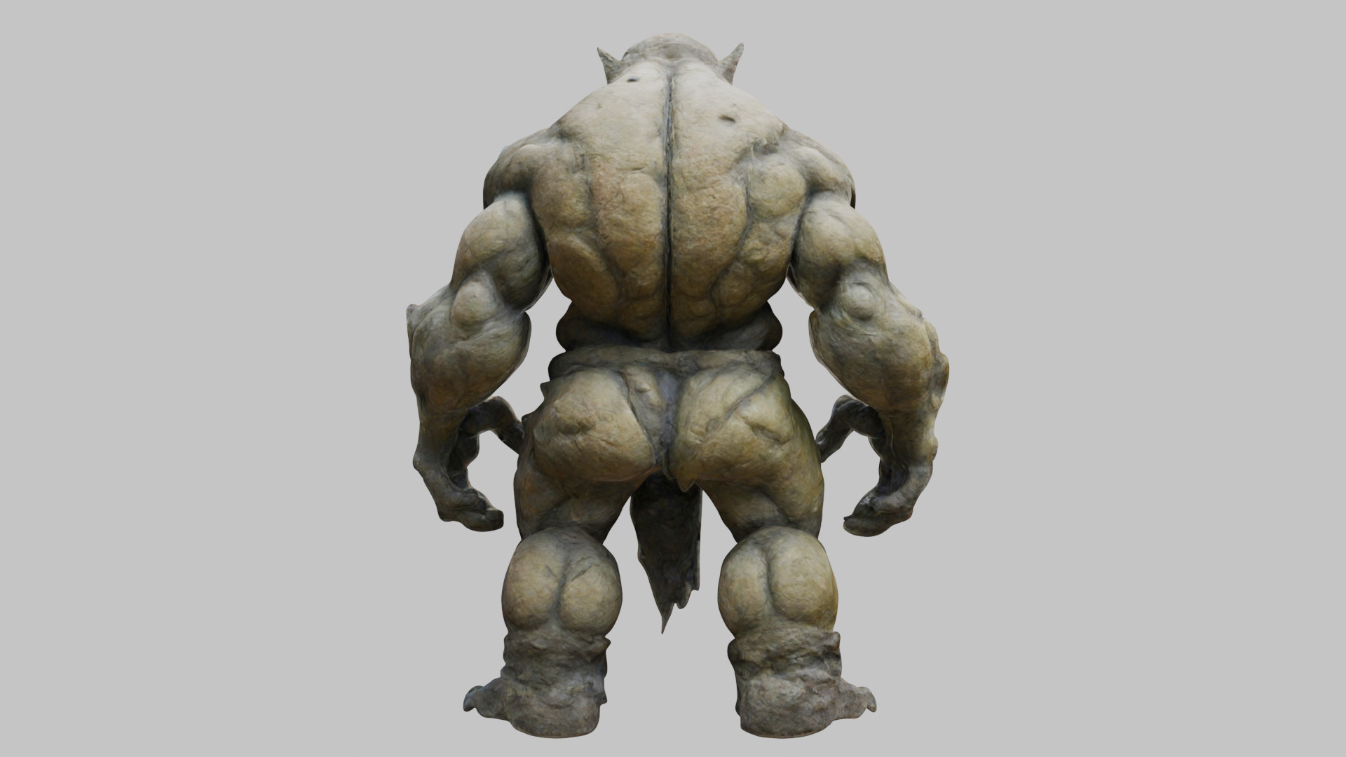 Muscular Humanoid 3D Model Low-poly 3D model_15