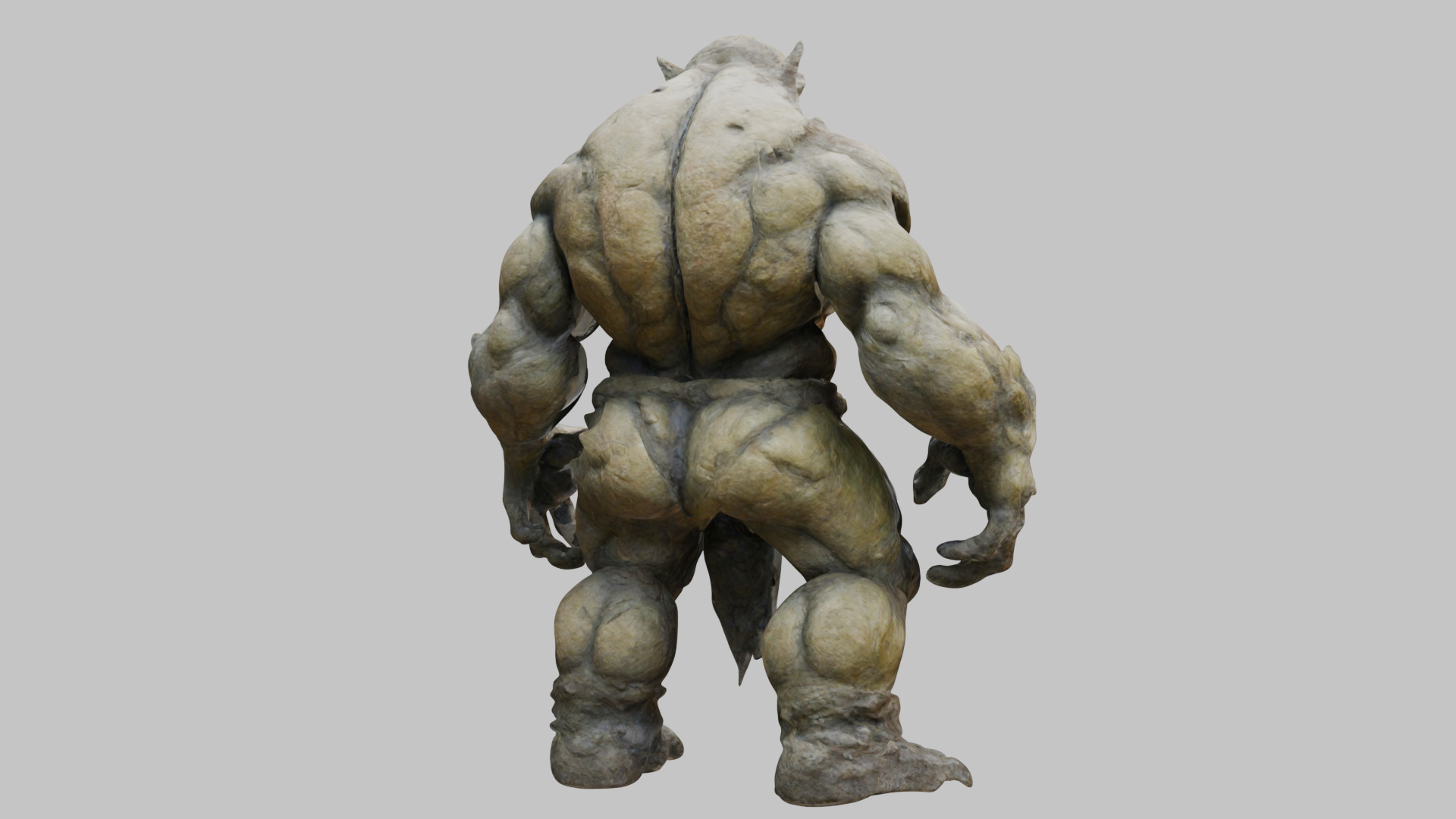 Muscular Humanoid 3D Model Low-poly 3D model_14