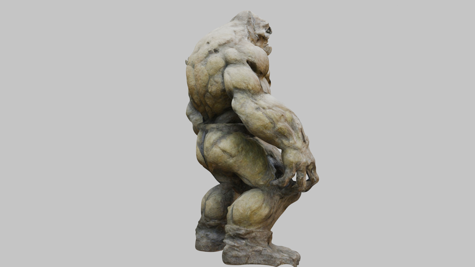 Muscular Humanoid 3D Model Low-poly 3D model_12