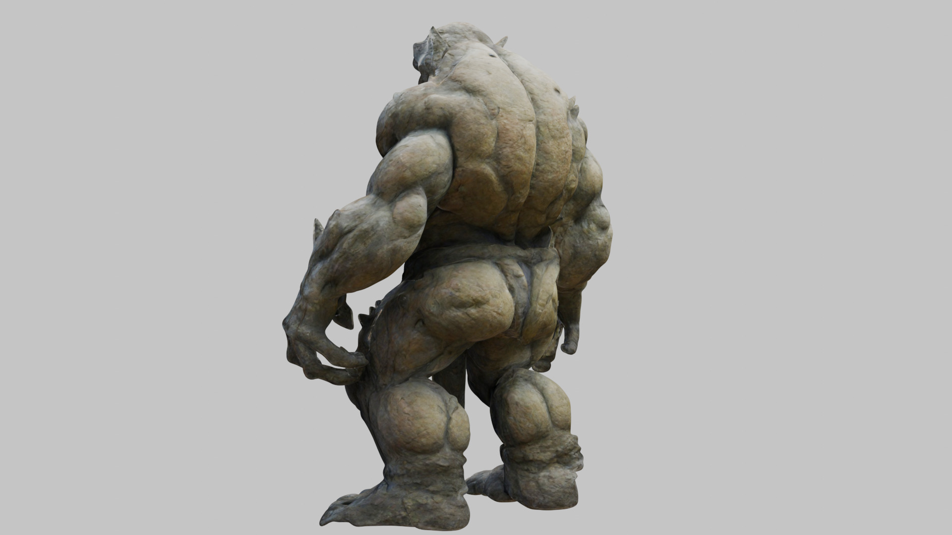 Muscular Humanoid 3D Model Low-poly 3D model_2