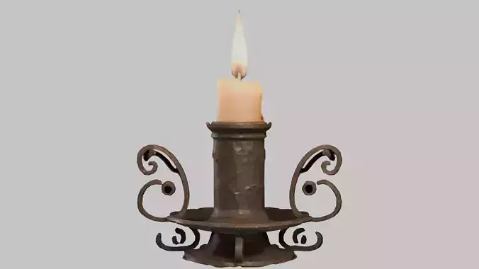 Low Poly Candle