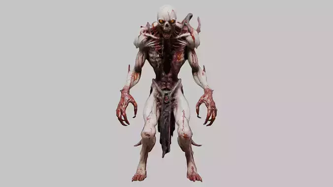 Sci-Fi DEad Demon 3D Model