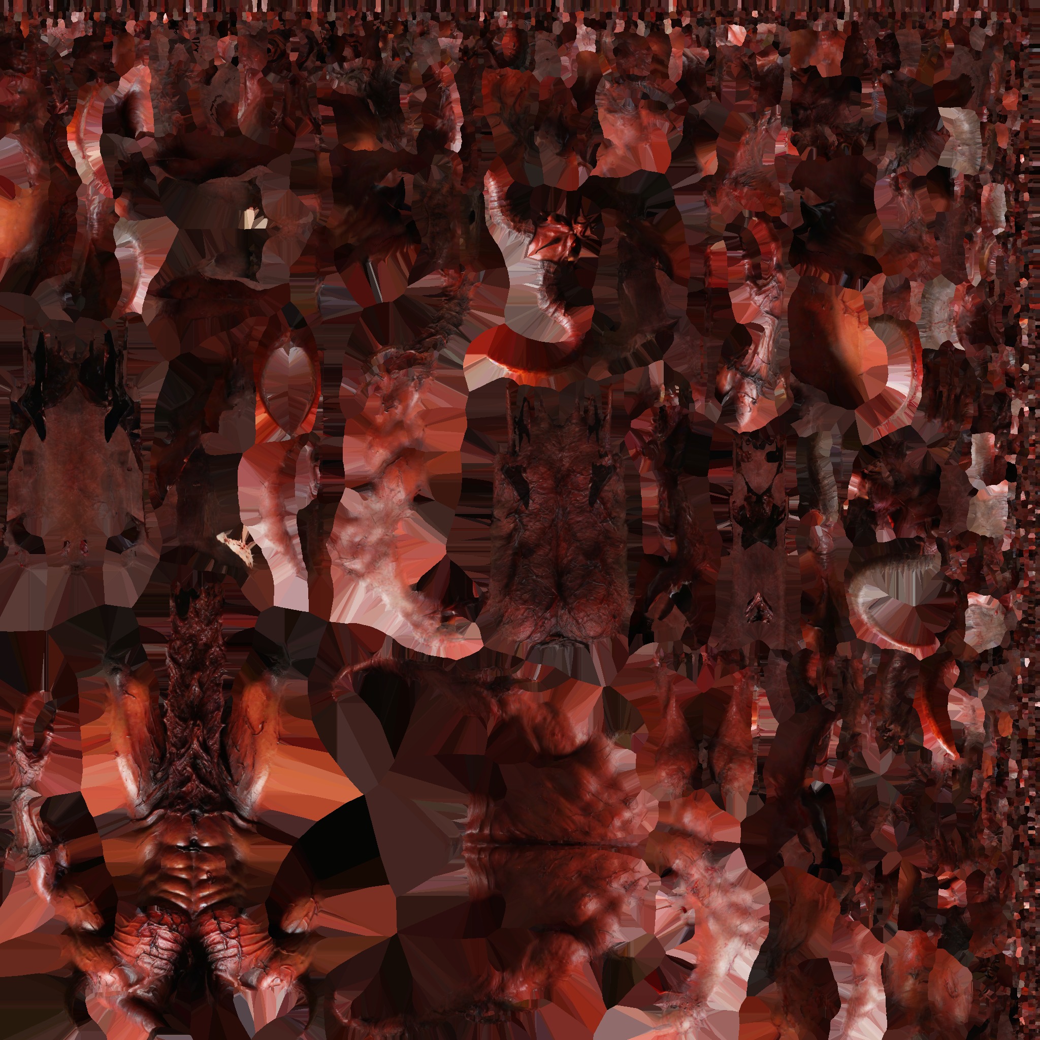 Red Demon Low-poly 3D model_16