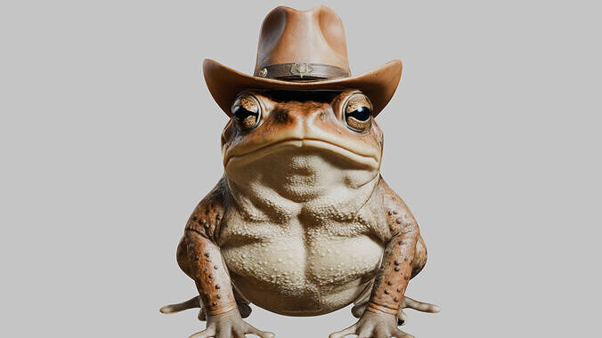 Toad in Cow Suit 3D Model Low-poly 3D model