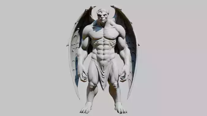 Hulk Gargoyle Game Asset
