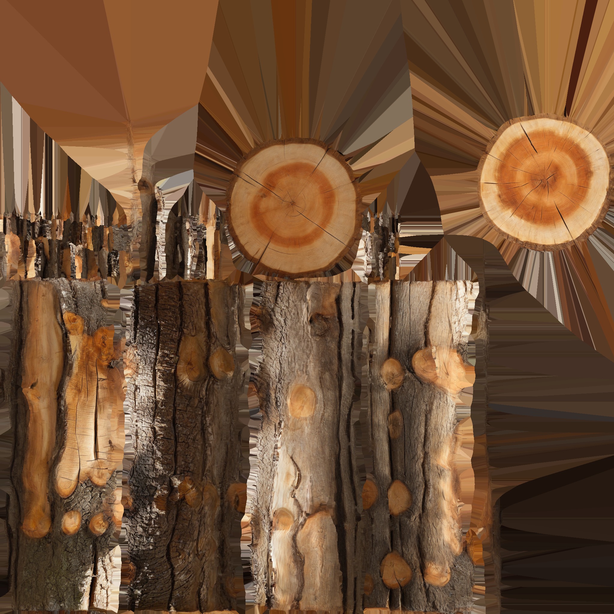 3D Firewood Log - Realistic Model Low-poly 3D model_16