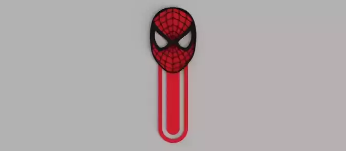 Spiderman Mask Bookmark