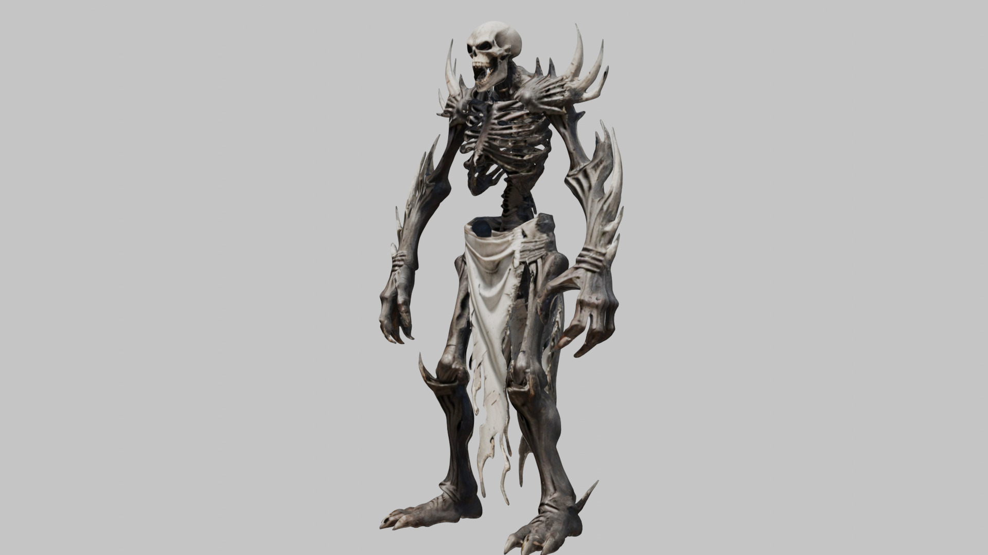 Dark Bone Demon - 3D Model Low-poly 3D model_6