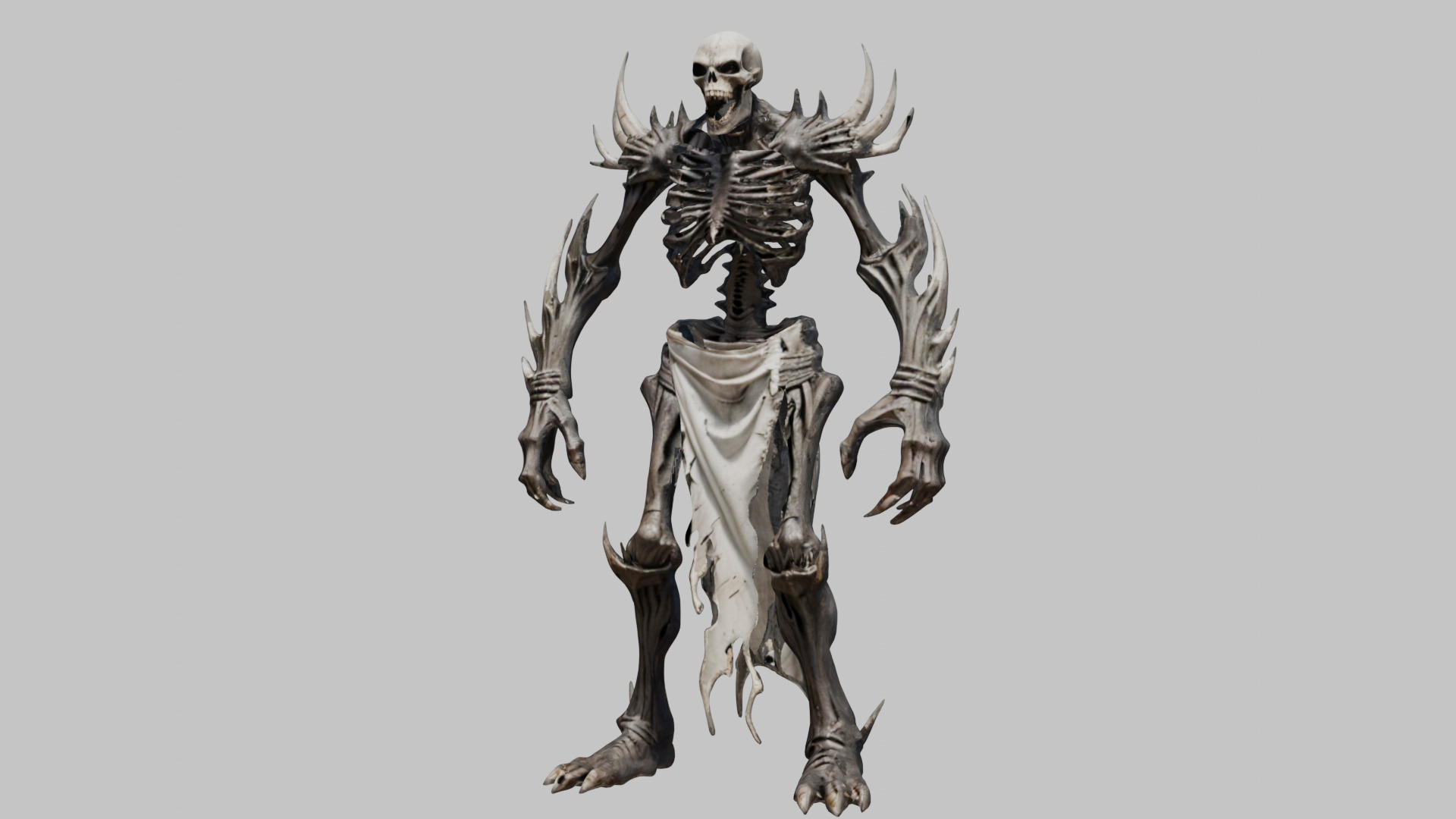 Dark Bone Demon - 3D Model Low-poly 3D model_7