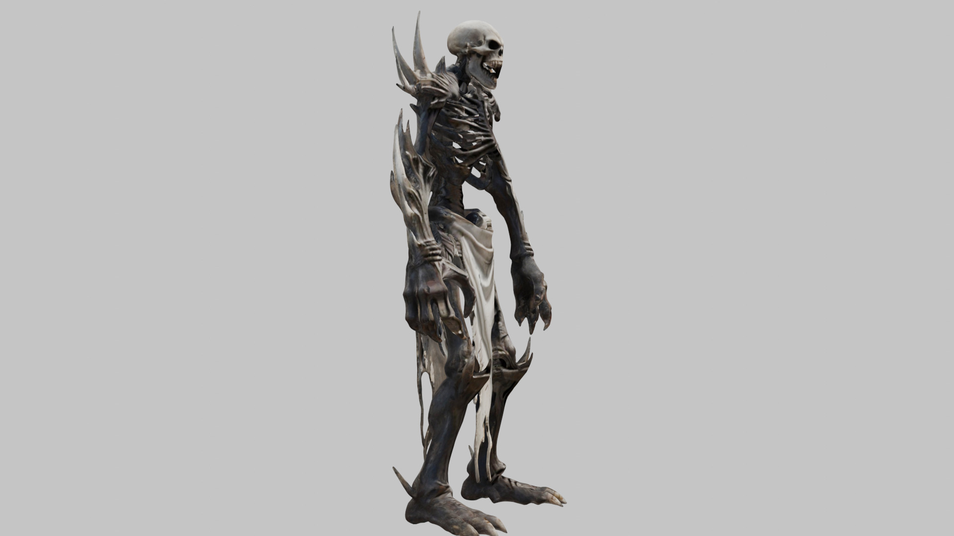 Dark Bone Demon - 3D Model Low-poly 3D model_10