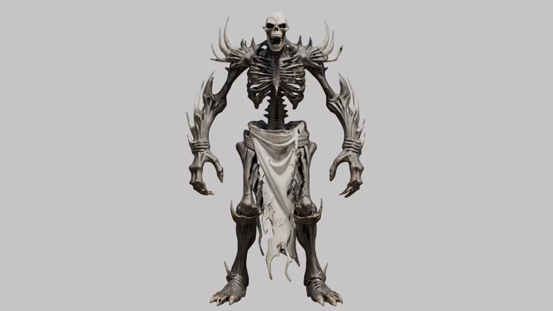 Dark Bone Demon - 3D Model Low-poly 3D model_0