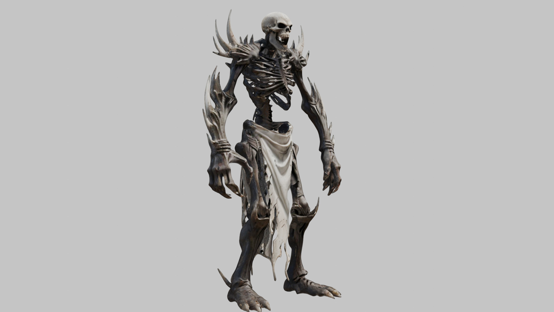 Dark Bone Demon - 3D Model Low-poly 3D model_9