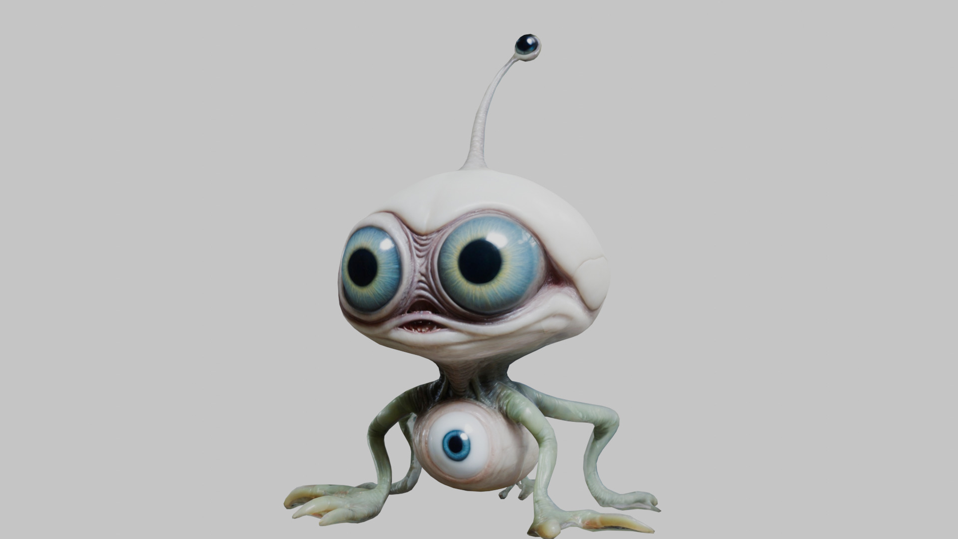 Alien Eyeball Monster - 3D Model Low-poly 3D model_7