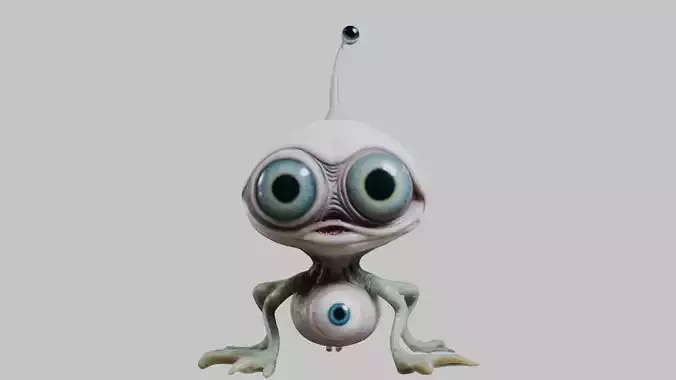 Alien Eyeball Monster - 3D Model