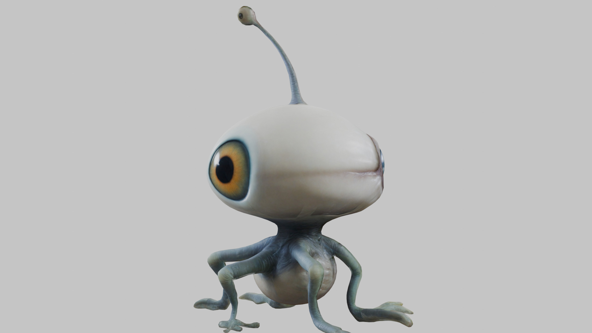 Alien Eyeball Monster - 3D Model Low-poly 3D model_13