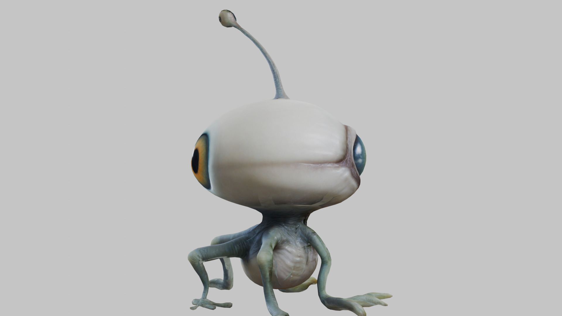 Alien Eyeball Monster - 3D Model Low-poly 3D model_12