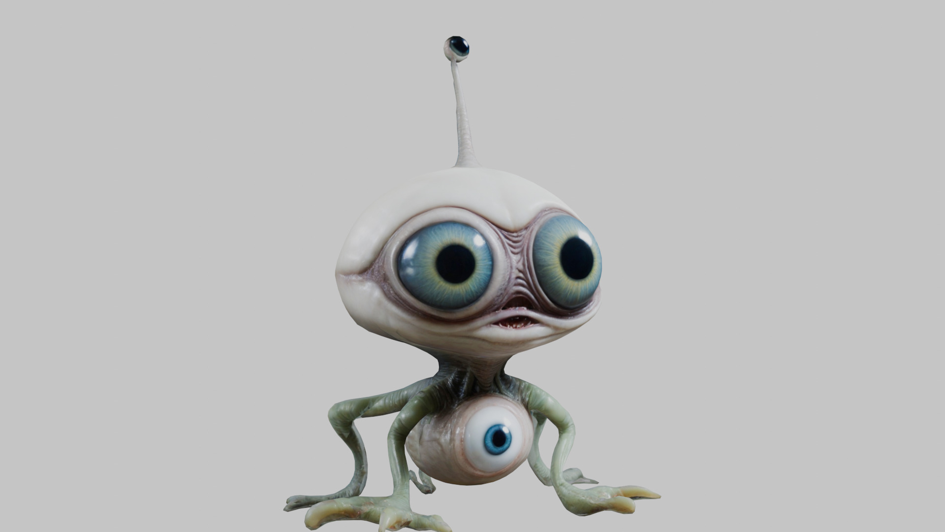 Alien Eyeball Monster - 3D Model Low-poly 3D model_8