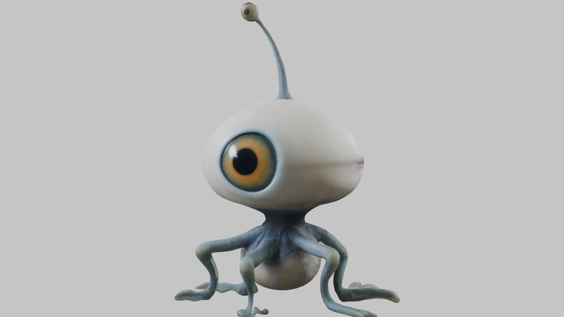 Alien Eyeball Monster - 3D Model Low-poly 3D model_15