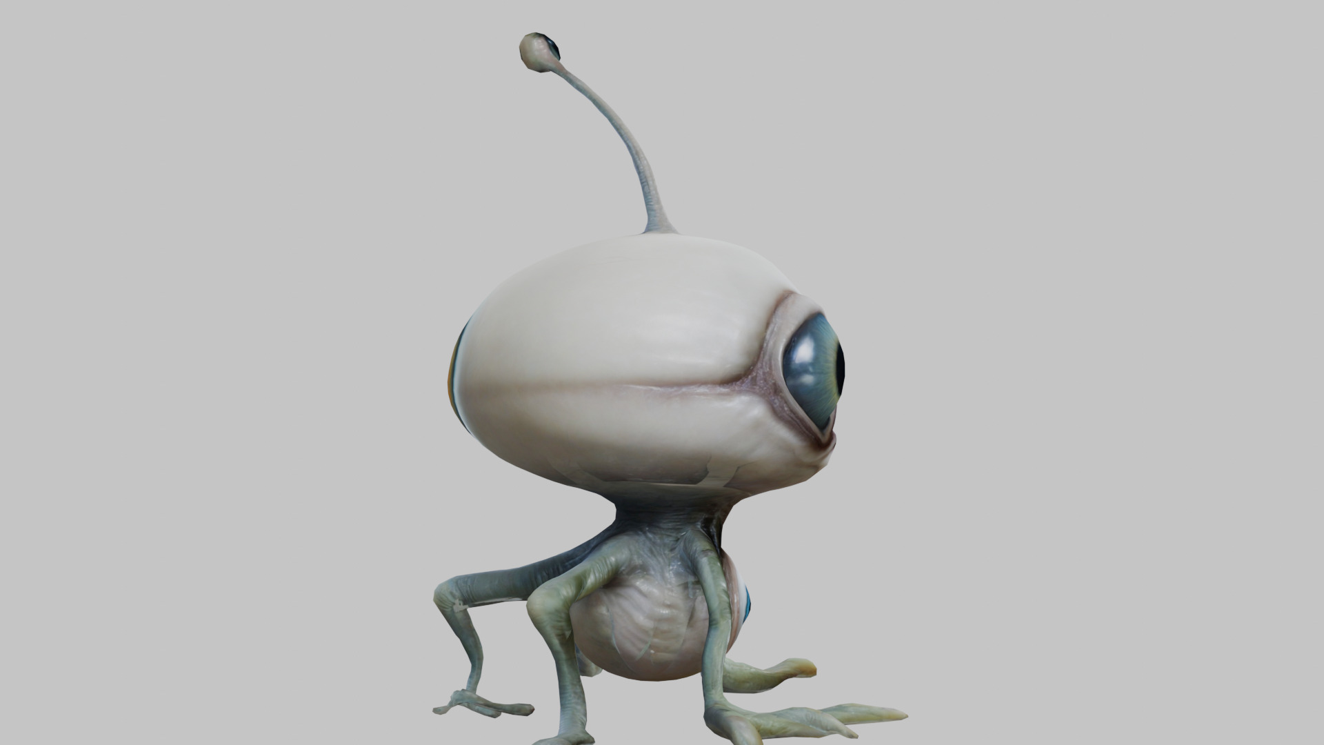 Alien Eyeball Monster - 3D Model Low-poly 3D model_11